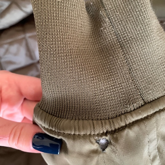 Olive Green Bomber Jacket - Picture 4 of 5